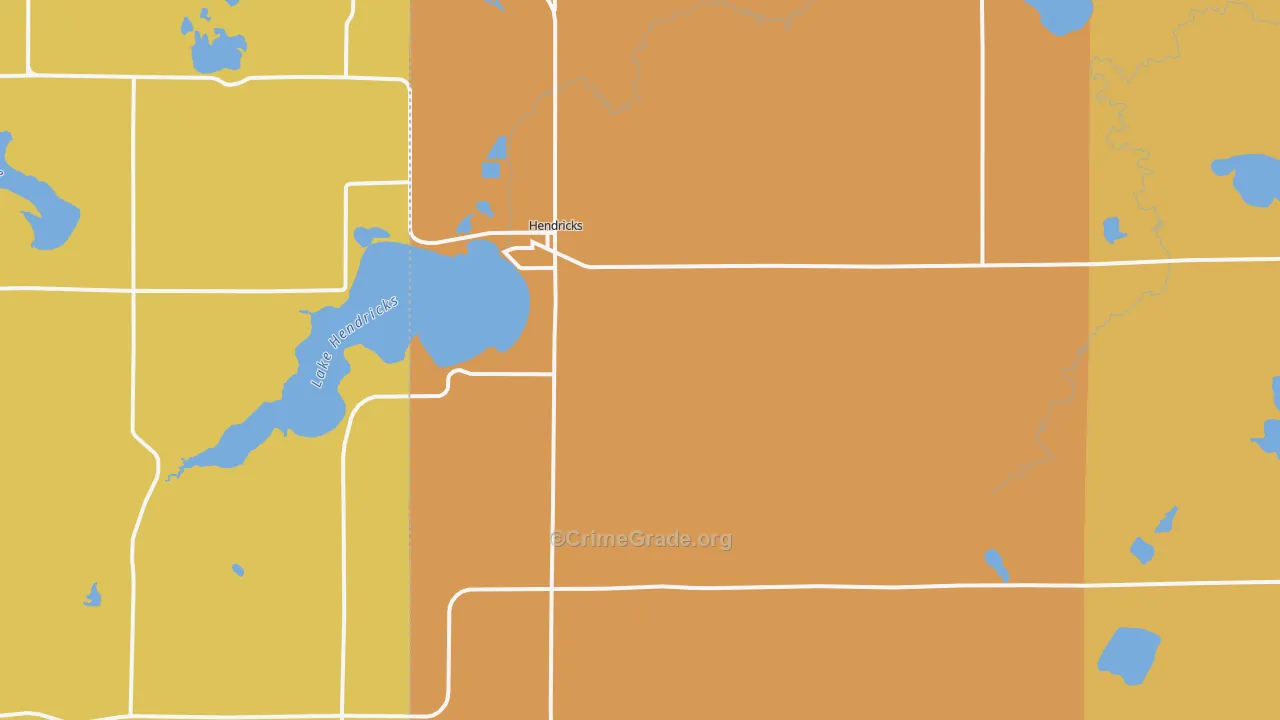 Hendricks, MN Map of Assault Rates