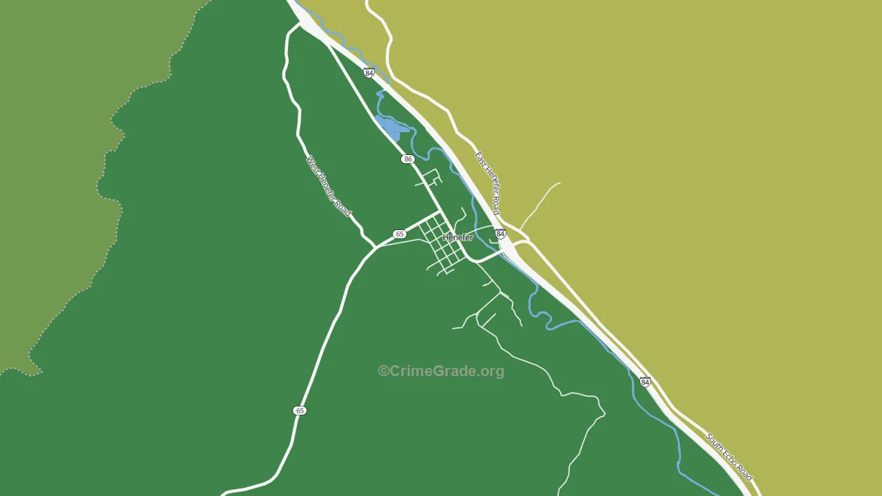 Henefer, UT Map of Assault Rates