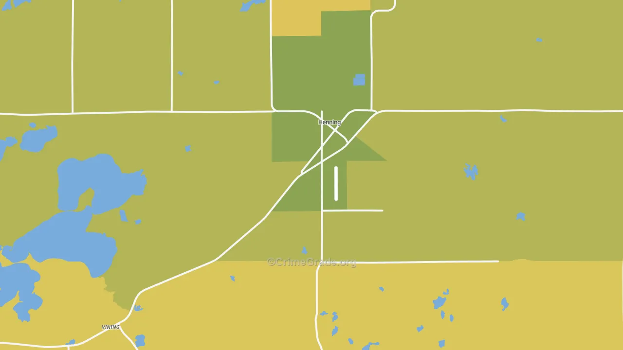 Henning, MN Map of Assault Rates
