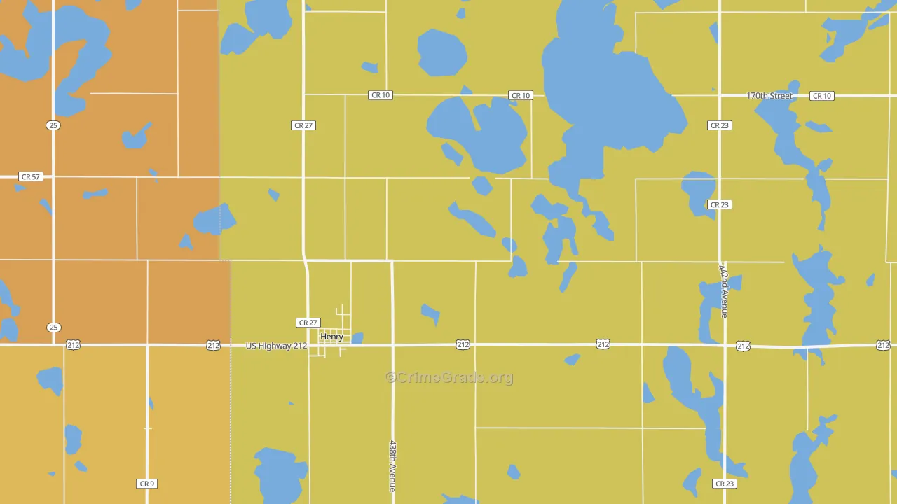 Henry, SD Map of Assault Rates