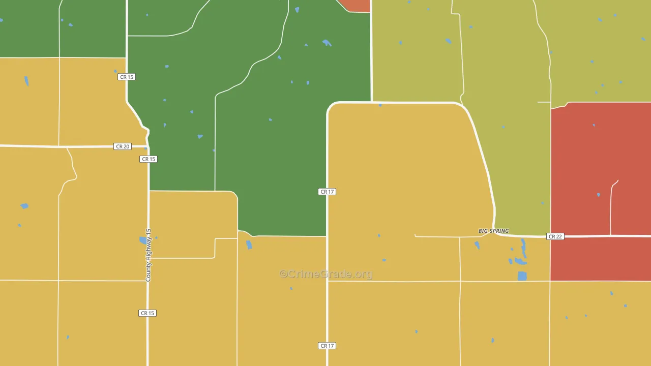 Henrytown, MN Map of Assault Rates