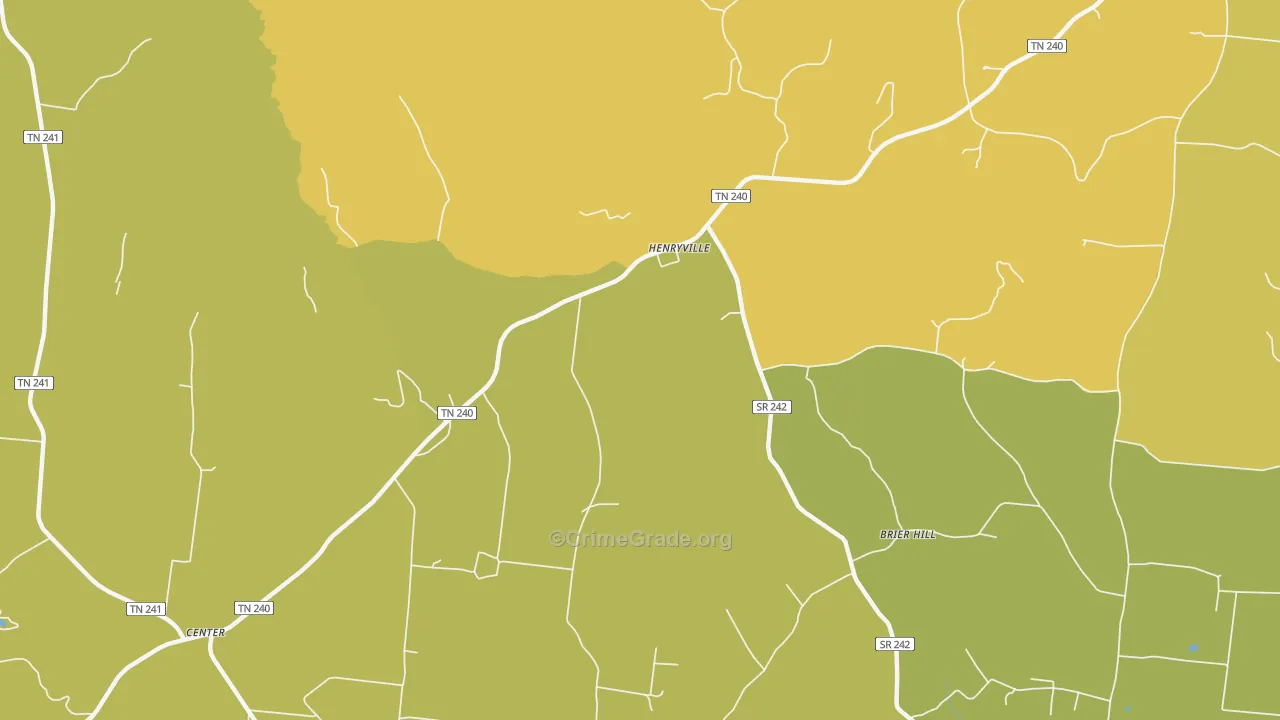Henryville, TN Map of Assault Rates