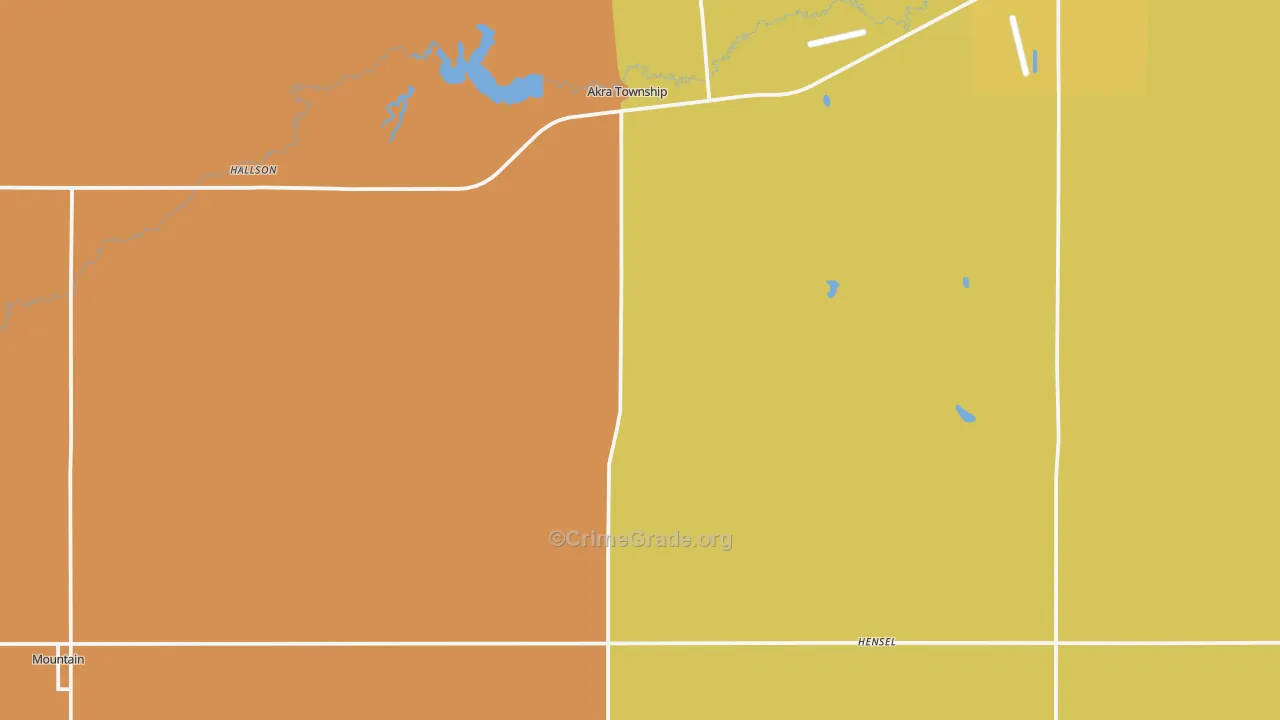 Hensel, ND Map of Assault Rates