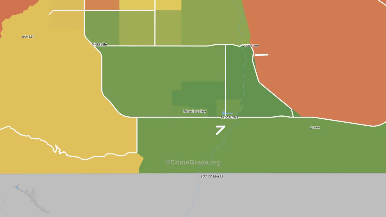 Hereford, AZ Map of Assault Rates