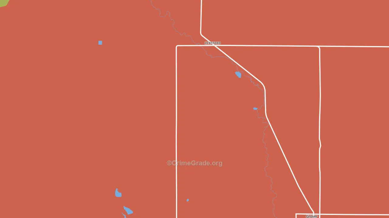 Hereford, CO Map of Assault Rates