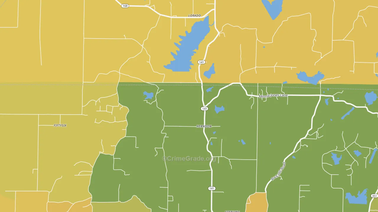 Herndon, AR Map of Assault Rates