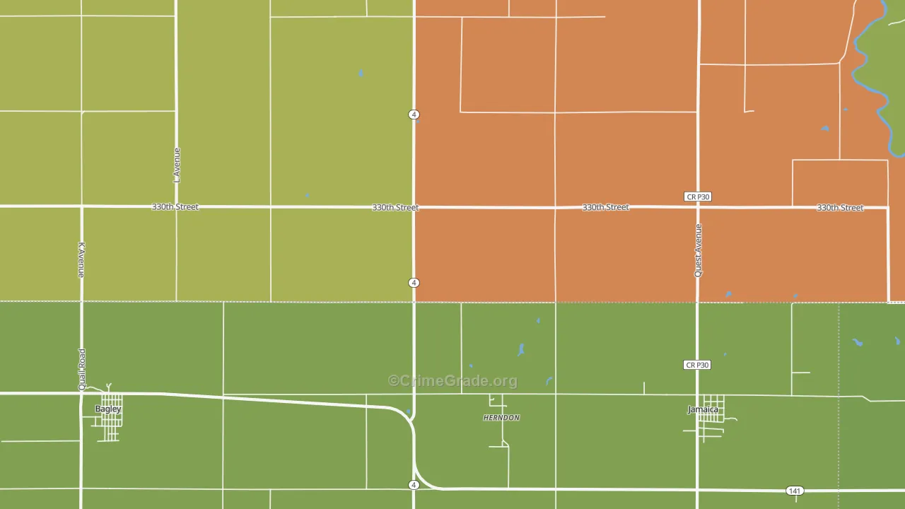 Herndon, IA Map of Assault Rates