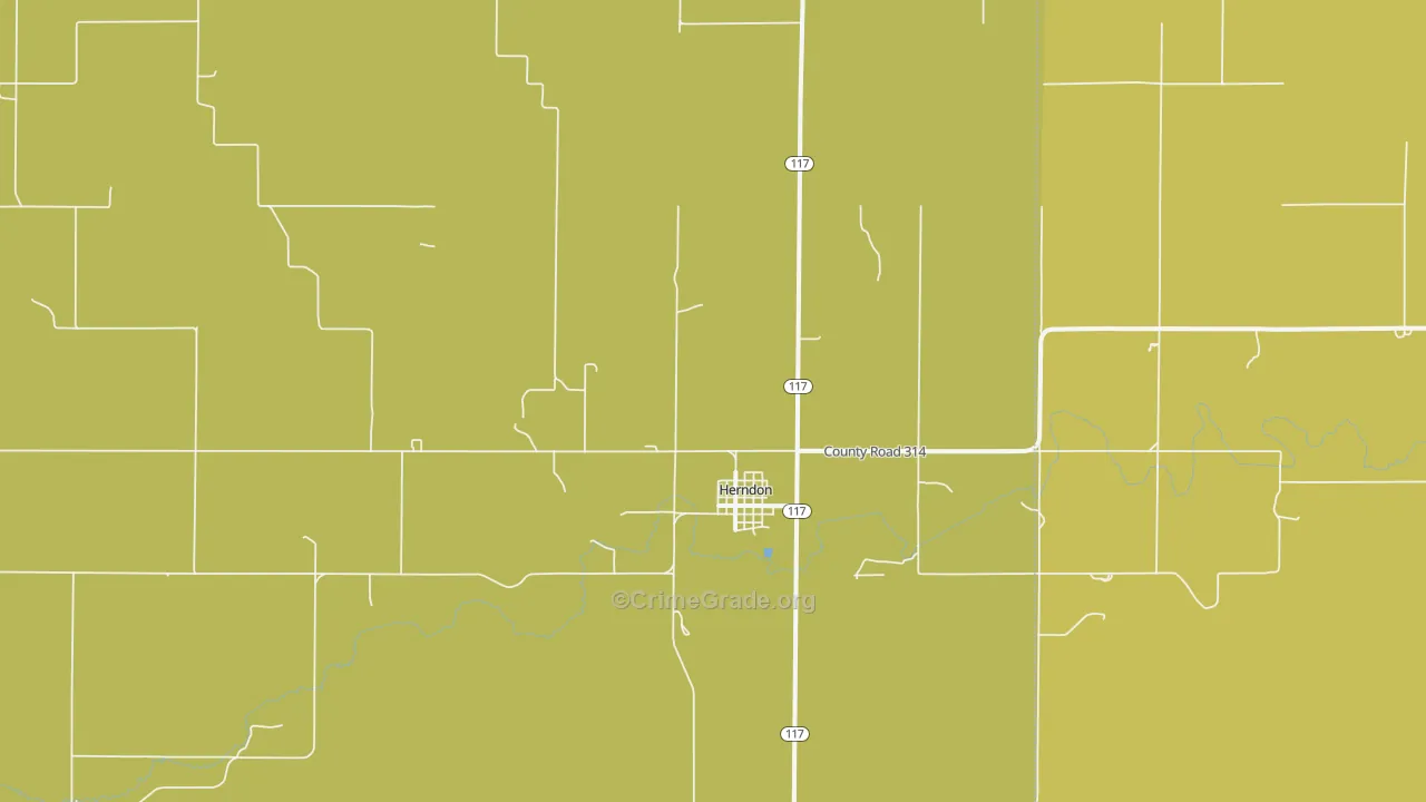 Herndon, KS Map of Assault Rates