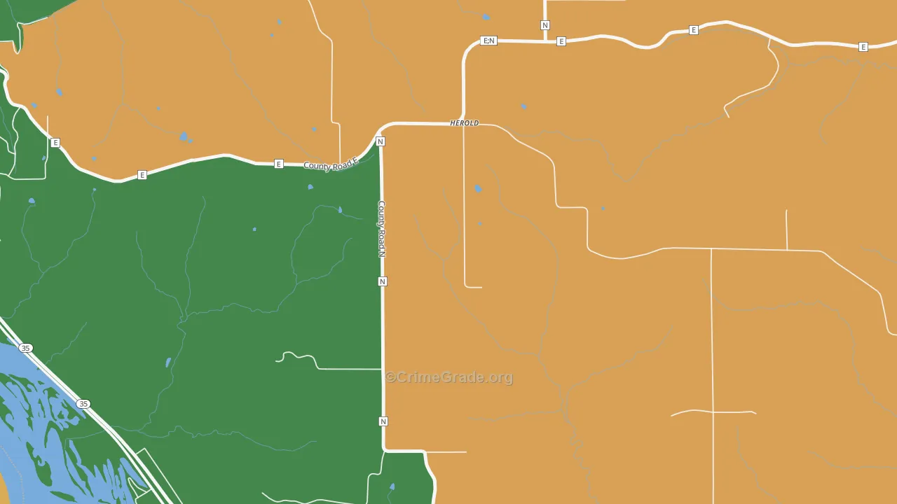 Herold, WI Map of Assault Rates