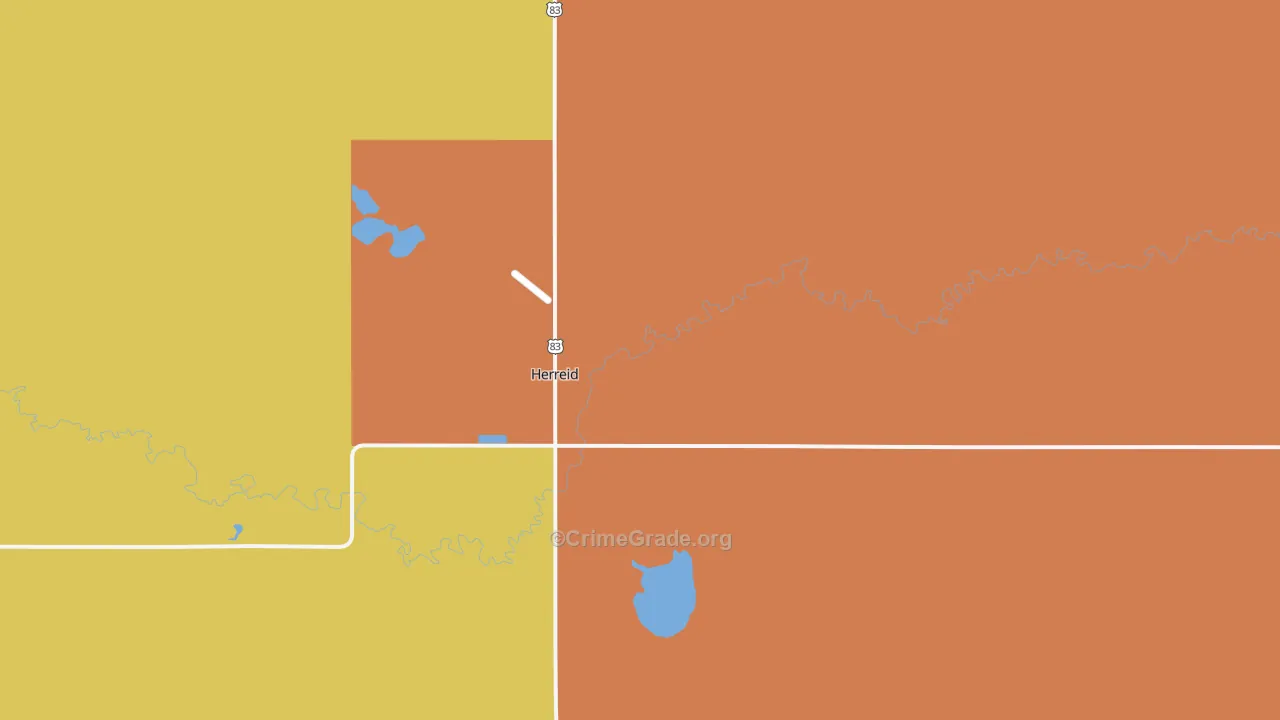 Herreid, SD Map of Assault Rates