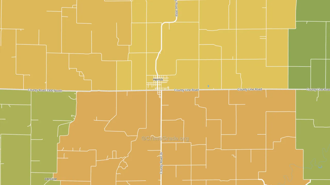 Herrick, IL Map of Assault Rates