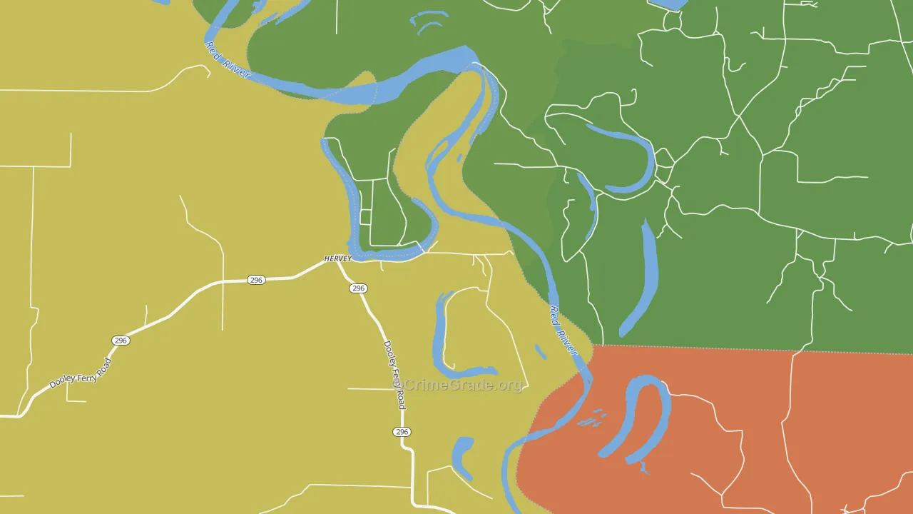 Hervey, AR Map of Assault Rates