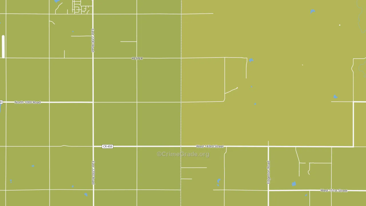 Hesper, KS Map of Assault Rates