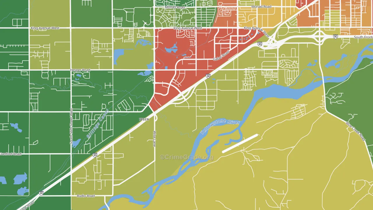 Hesper, MT Map of Assault Rates