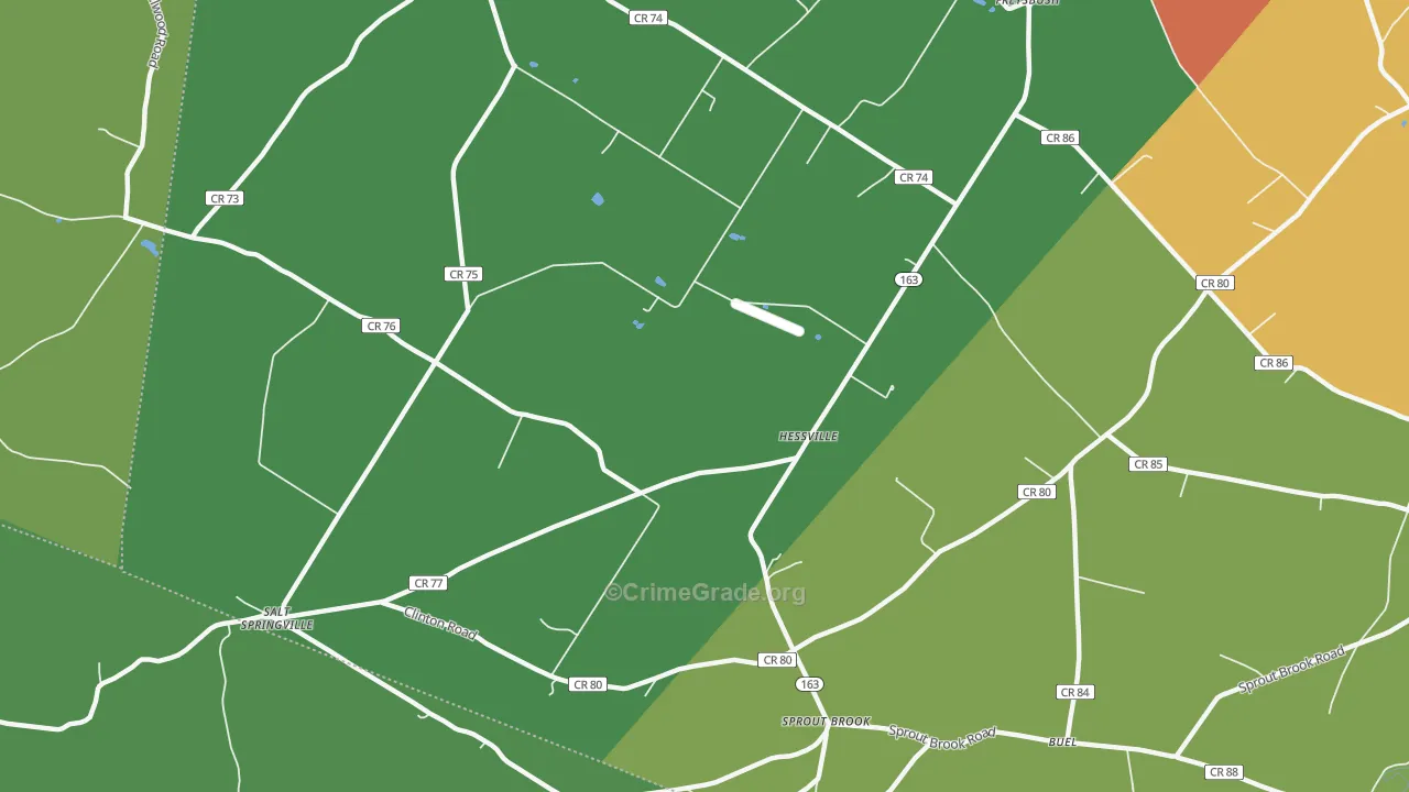 Hessville, NY Map of Assault Rates