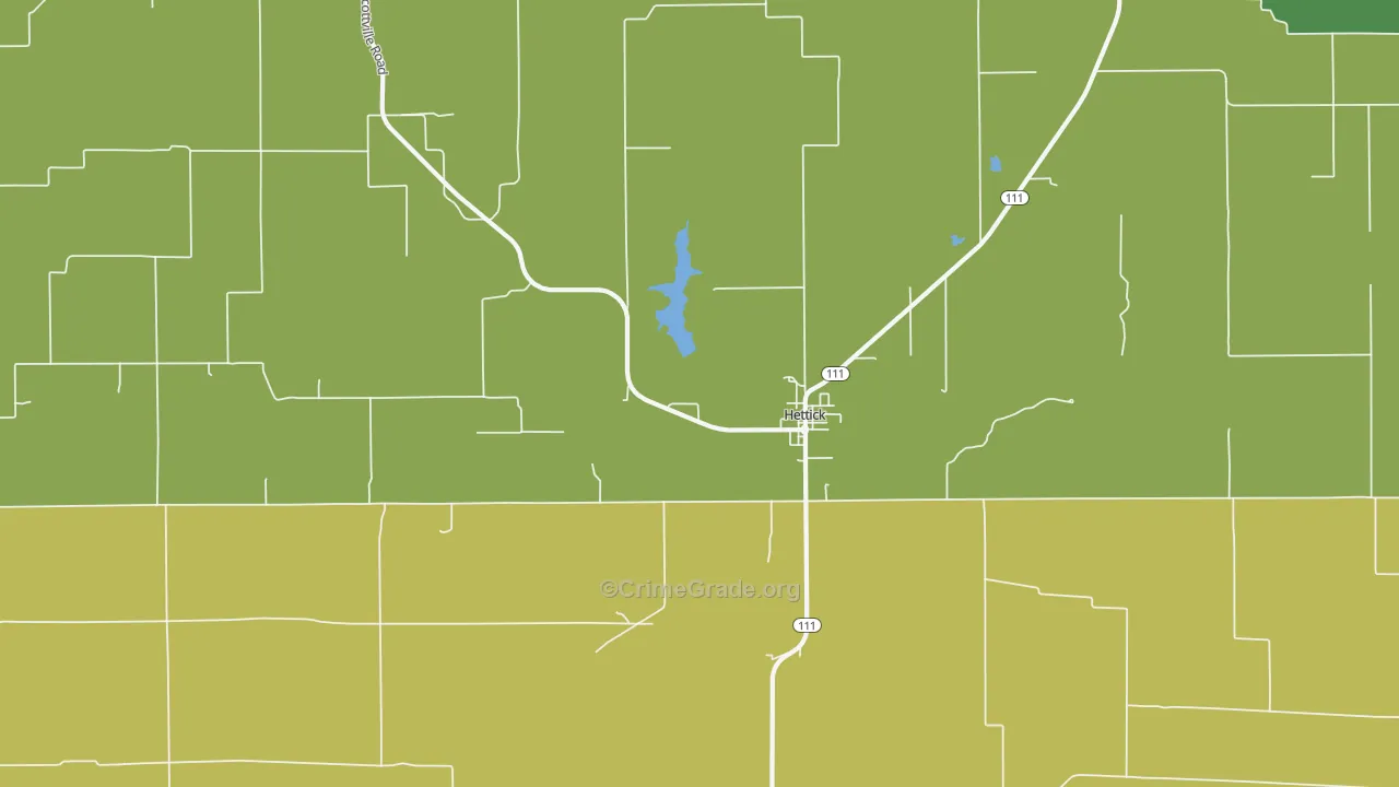 Hettick, IL Map of Assault Rates