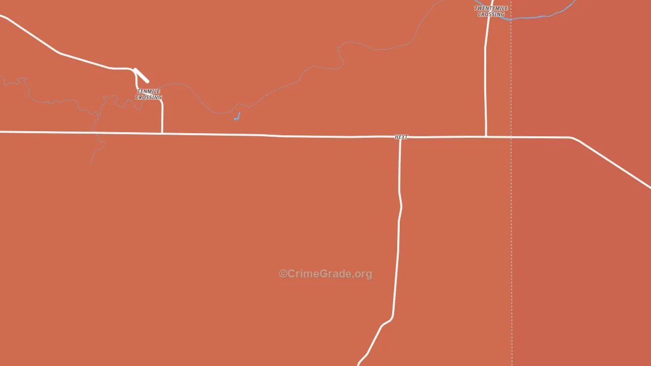 Hext, TX Map of Assault Rates