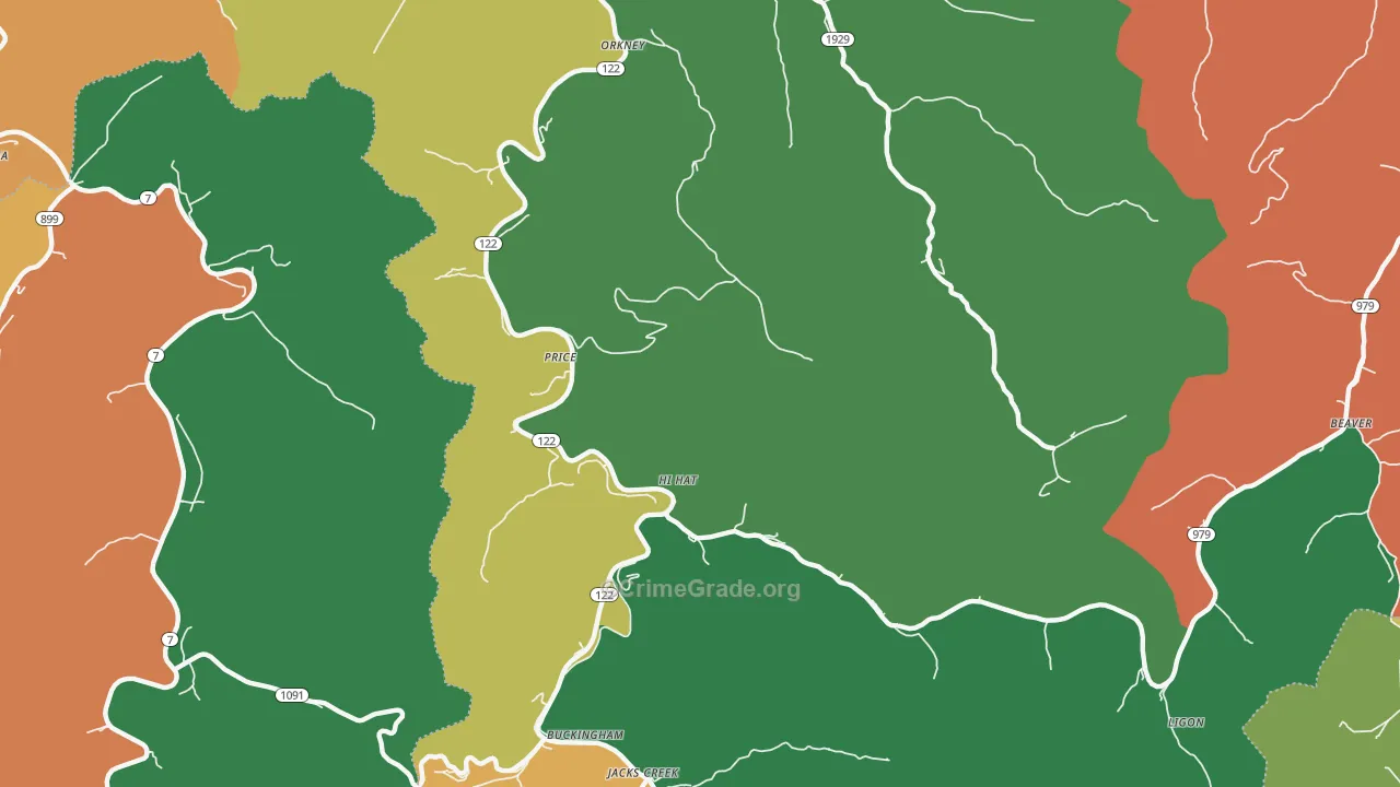 Hi Hat, KY Map of Assault Rates