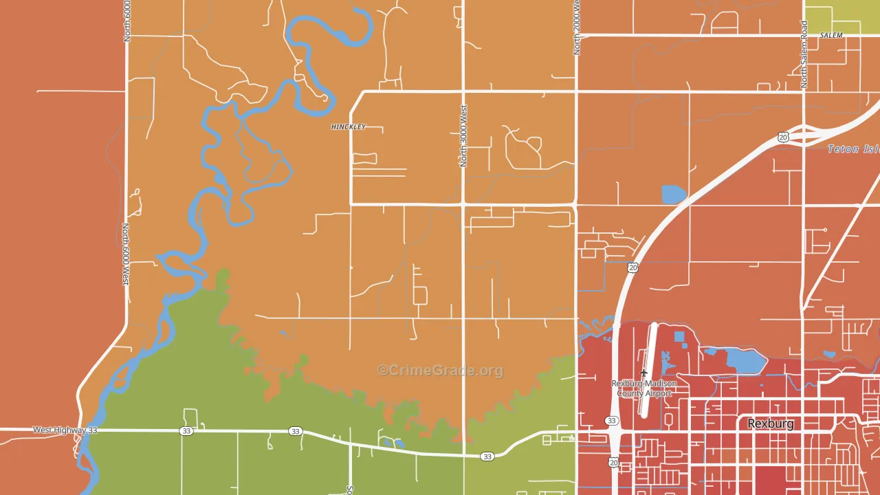 Hibbard, ID Map of Assault Rates
