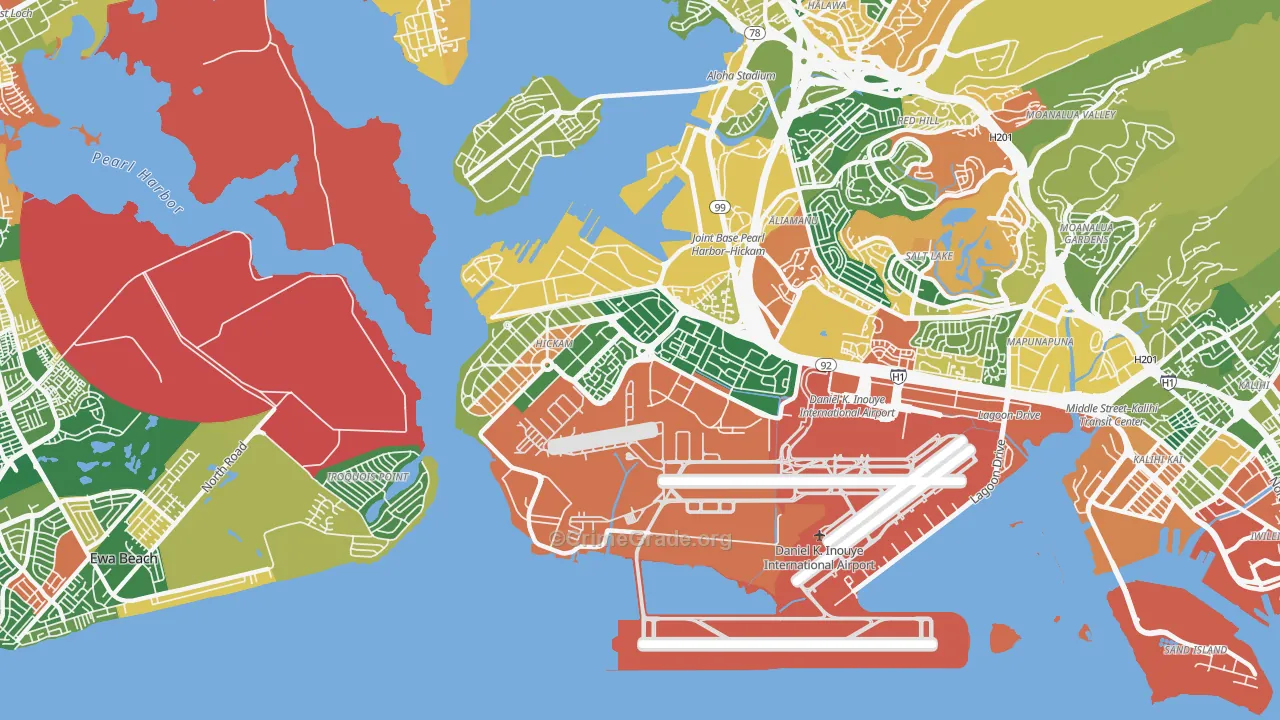 Hickam Housing, HI Map of Assault Rates