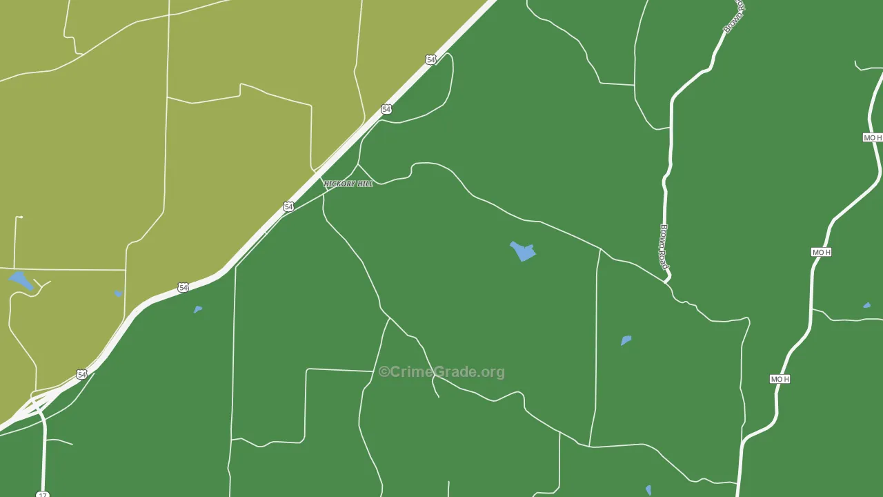 Hickory Hill, MO Map of Assault Rates