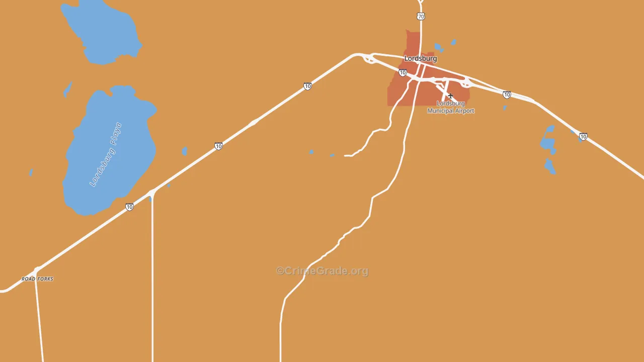 Hidalgo County, NM Map of Assault Rates