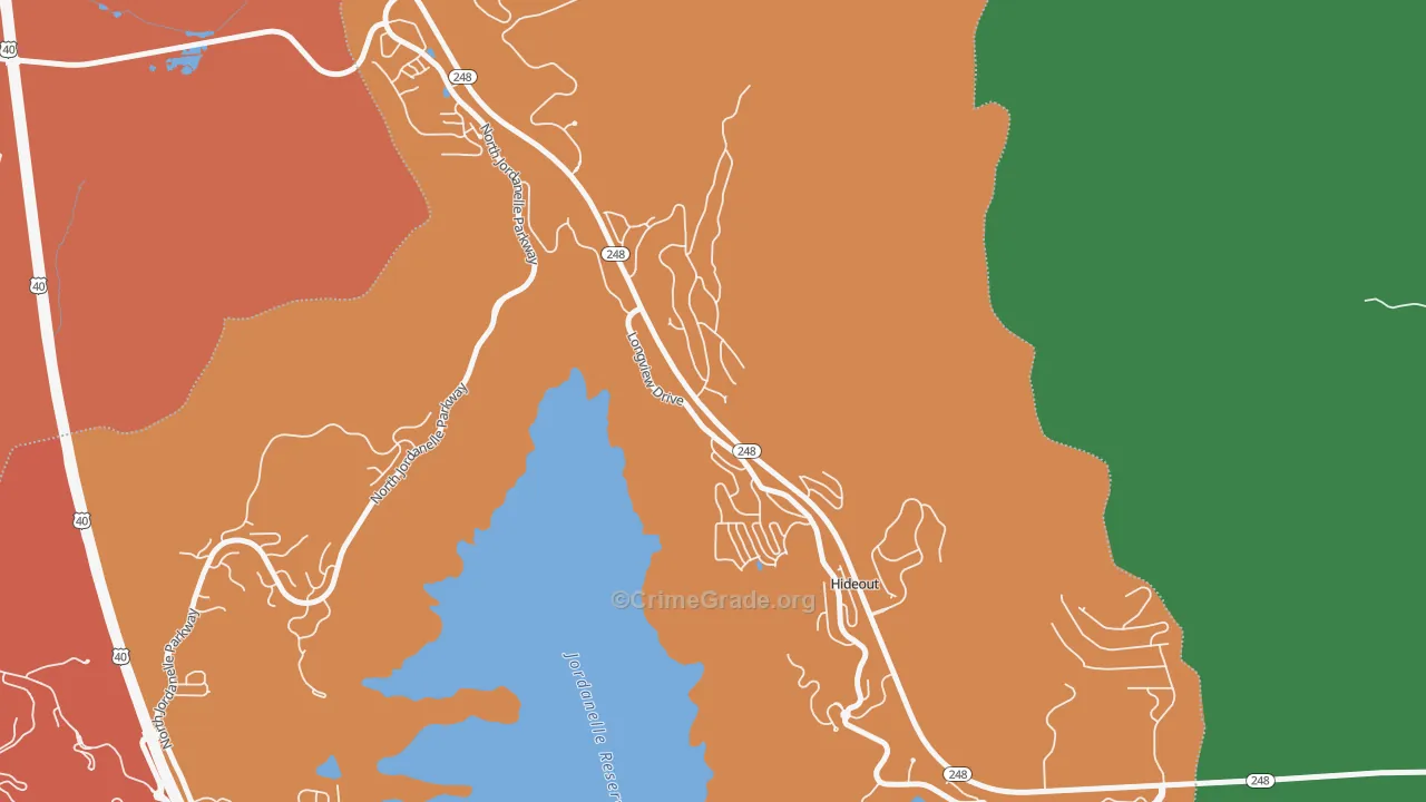Hideout, UT Map of Assault Rates