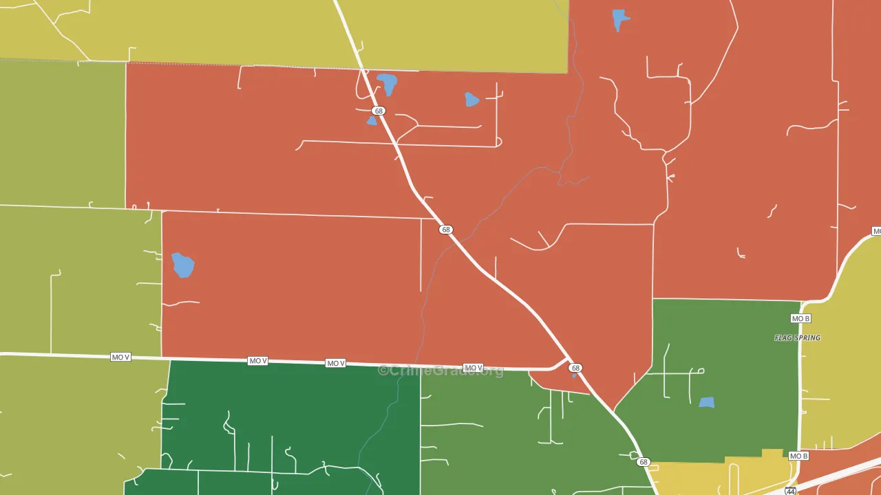 High Gate, MO Map of Assault Rates