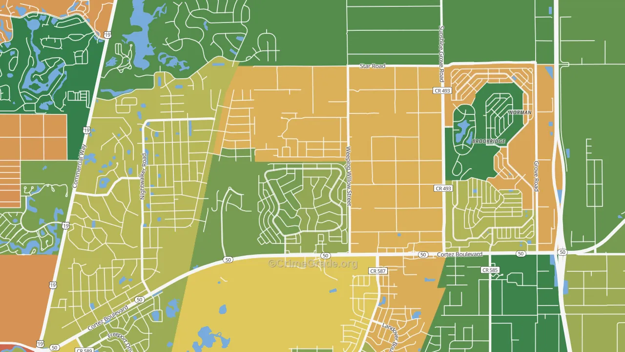 High Point, FL Map of Assault Rates