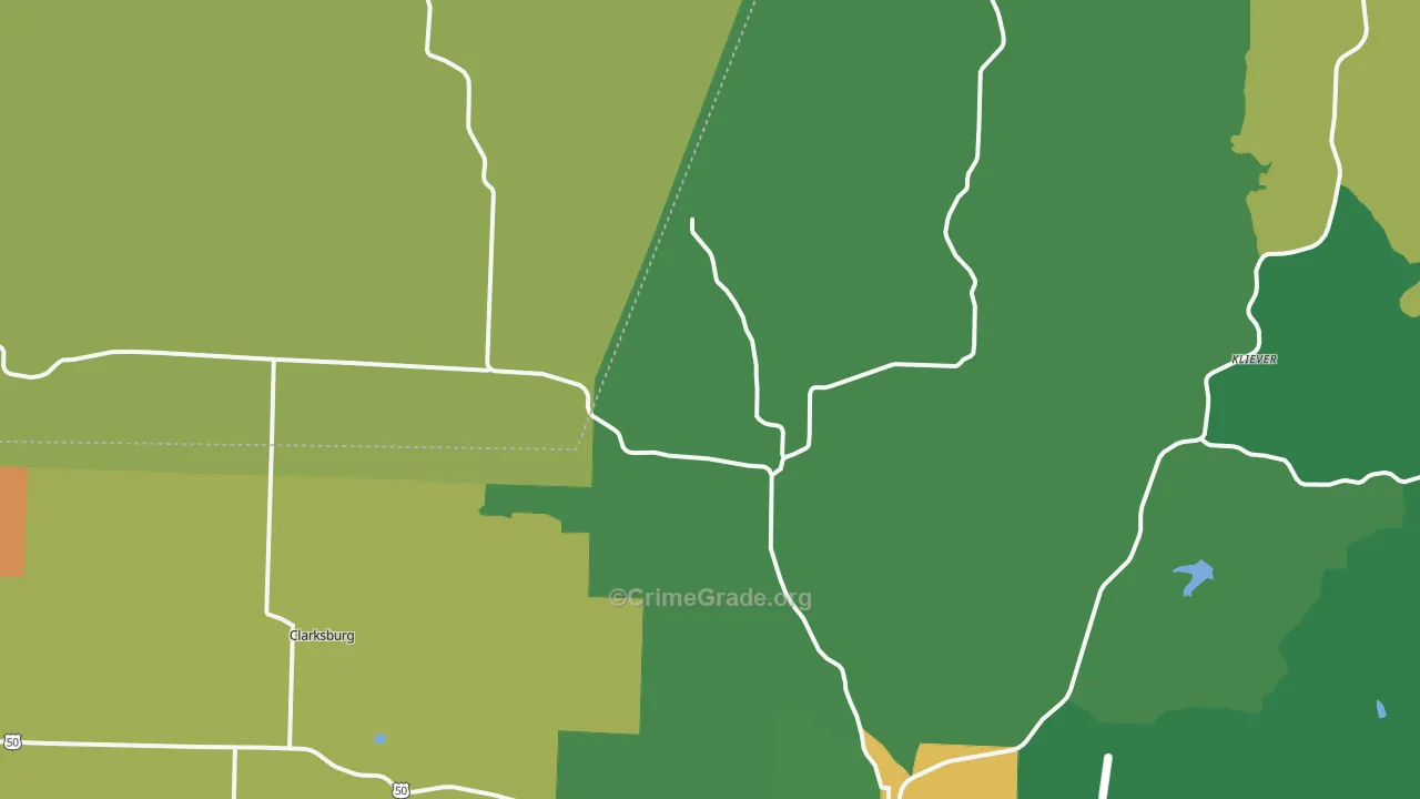 High Point, MO Map of Assault Rates