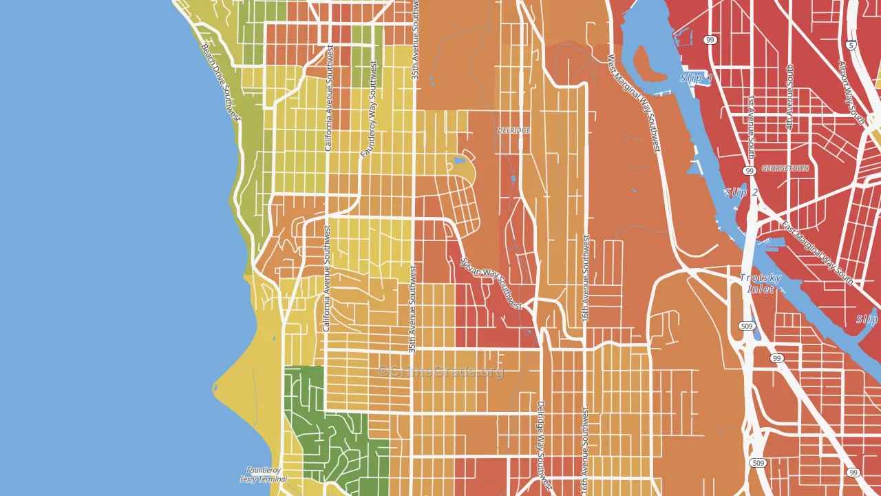 High Point, Seattle, WA Map of Assault Rates