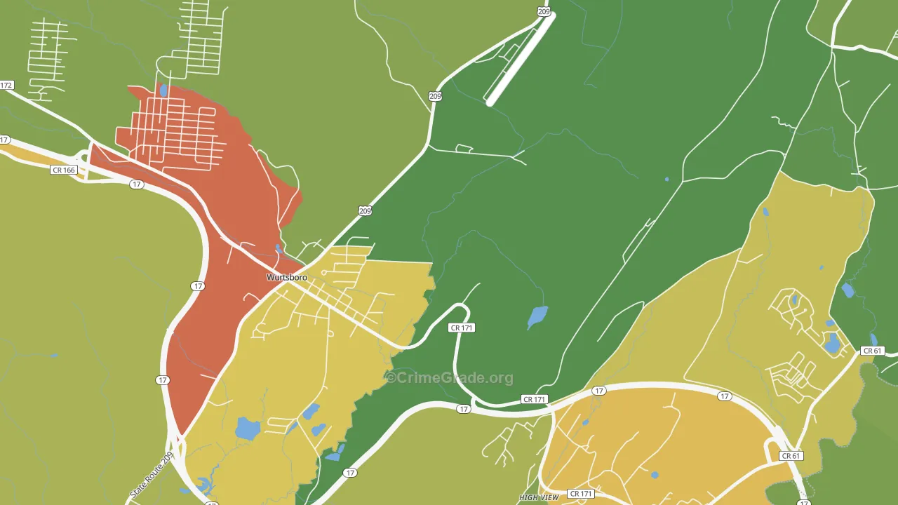 High View, NY Map of Assault Rates