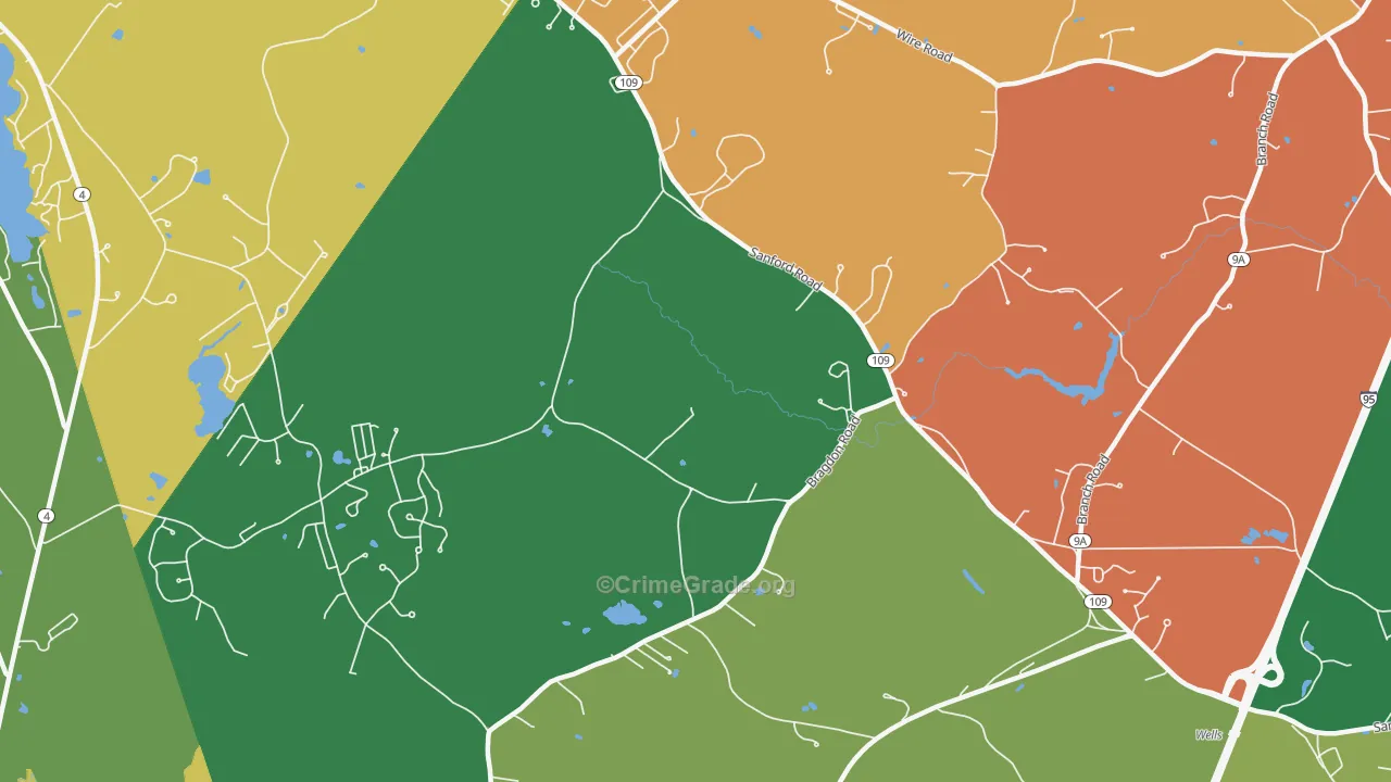 Highpine, ME Map of Assault Rates