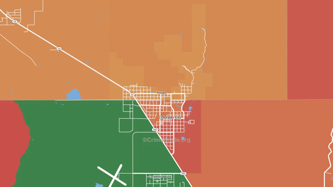 Hildale, UT Map of Assault Rates