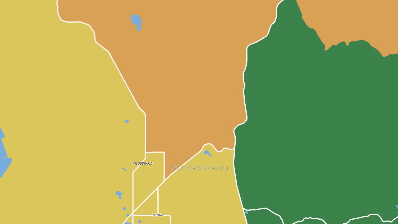 Hildebrand, OR Map of Assault Rates