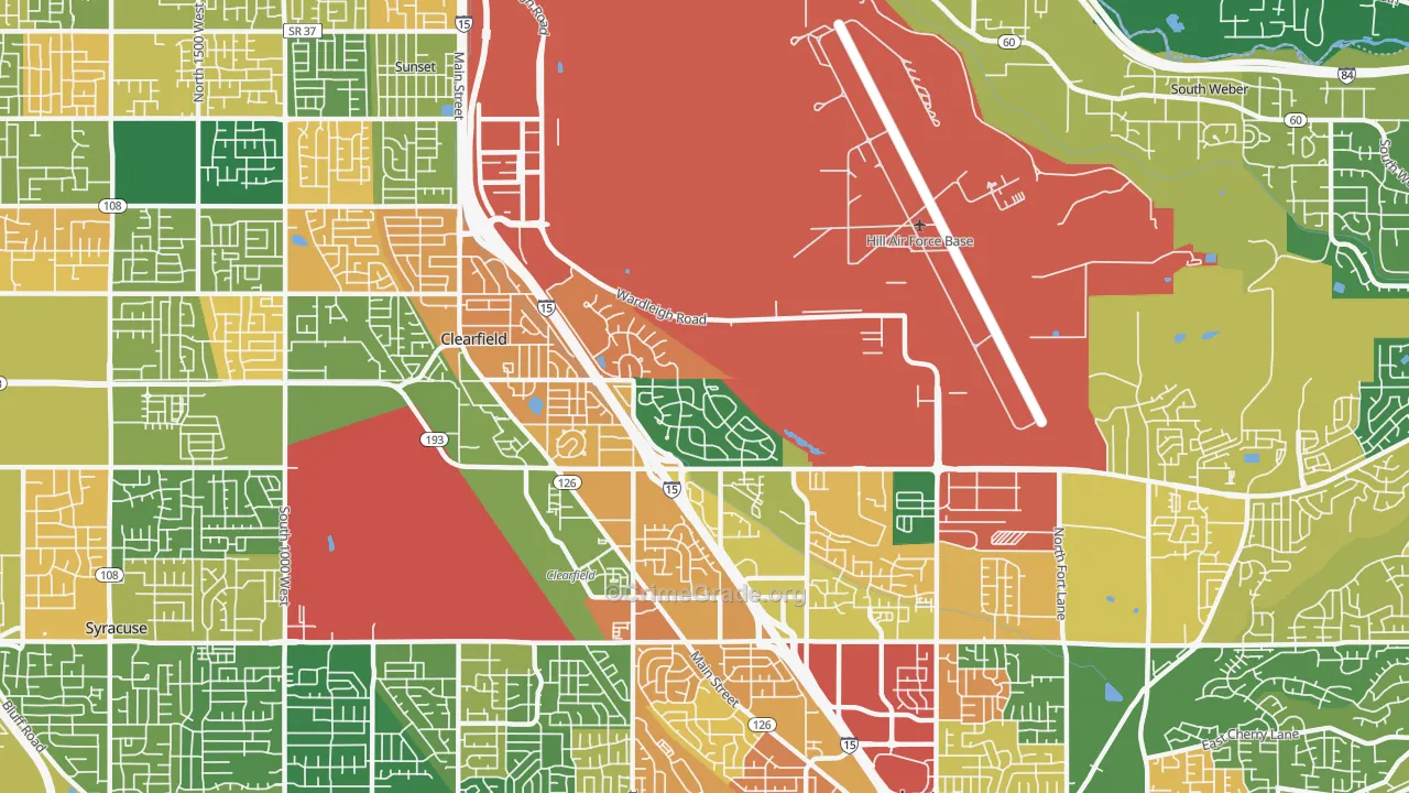 Hill Afb, UT Map of Assault Rates