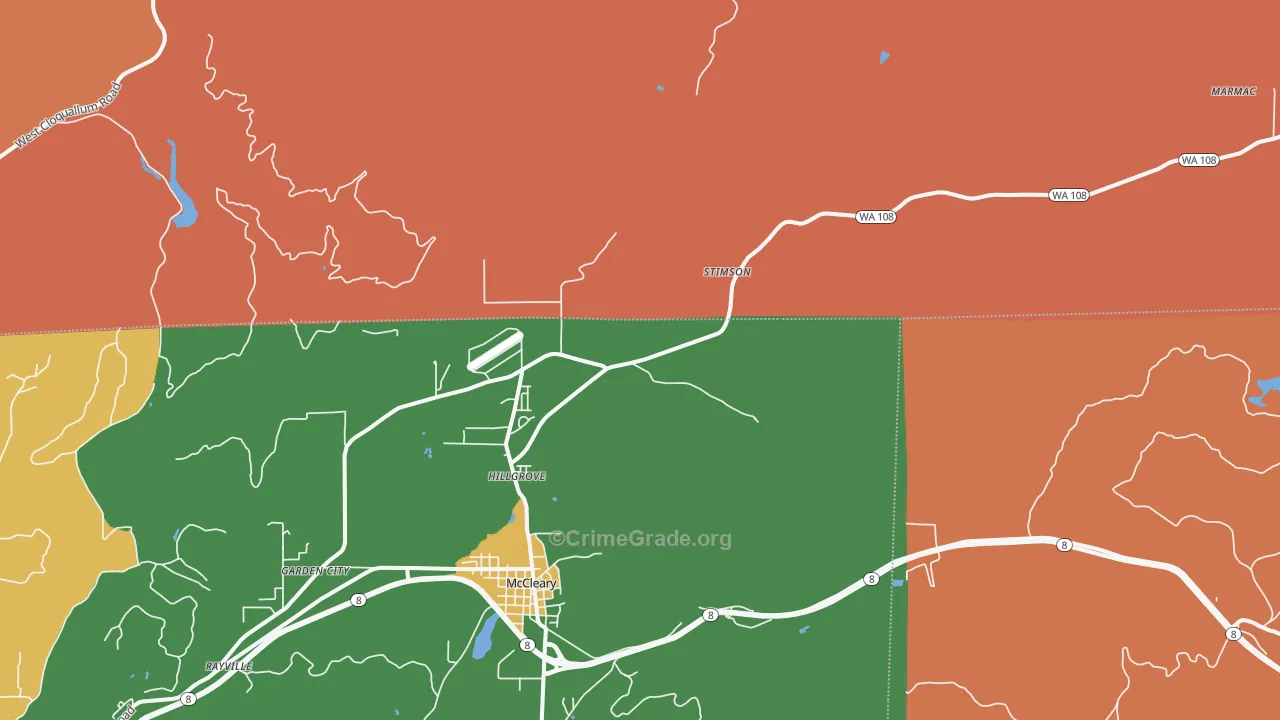 Hillgrove, WA Map of Assault Rates