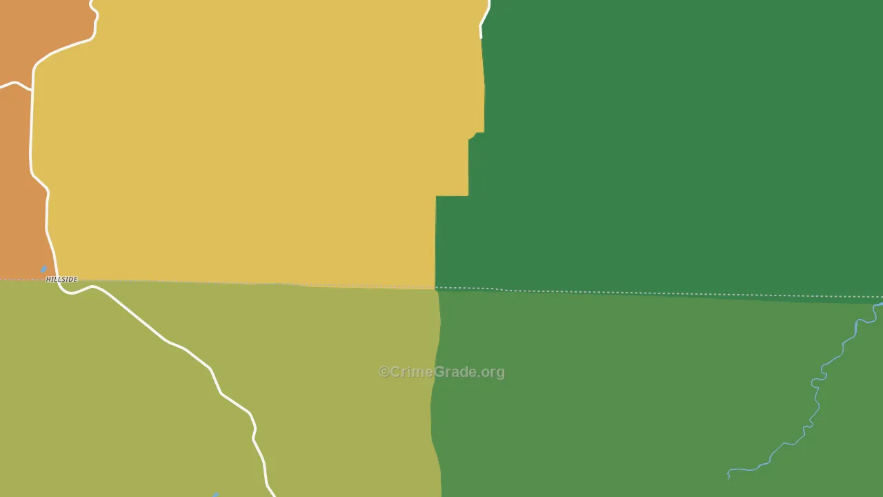 Hillside, CO Map of Assault Rates