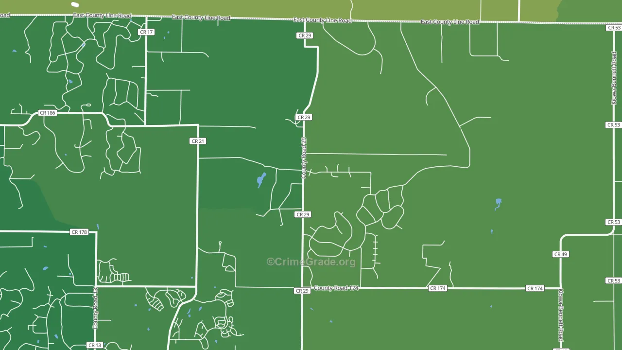 Hilltop, CO Map of Assault Rates