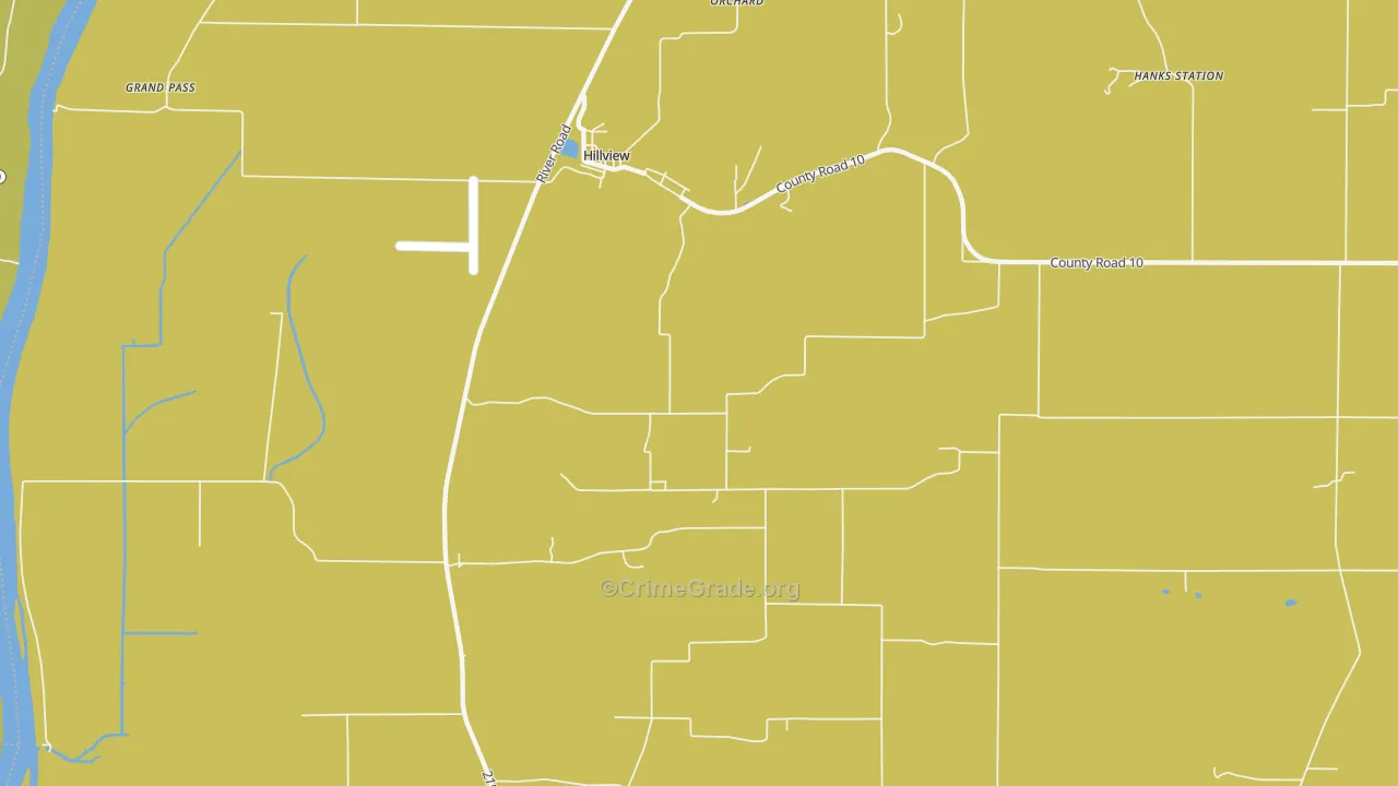 Hillview, IL Map of Assault Rates