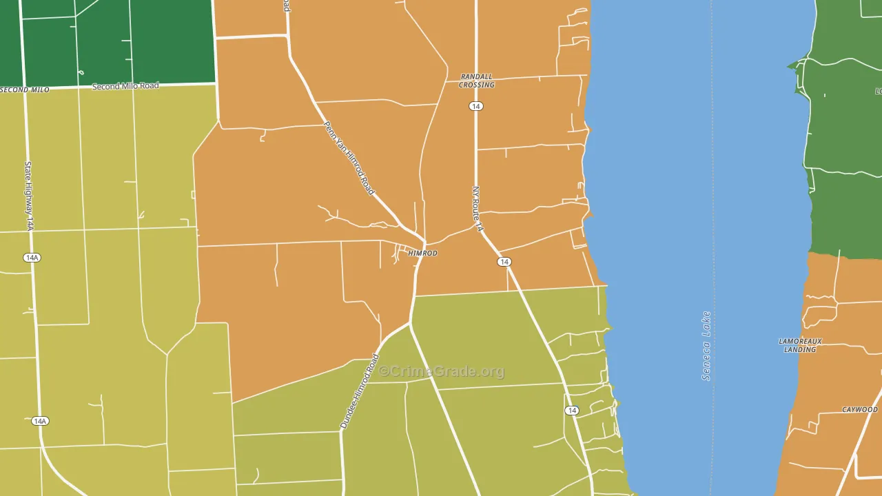 Himrod, NY Map of Assault Rates