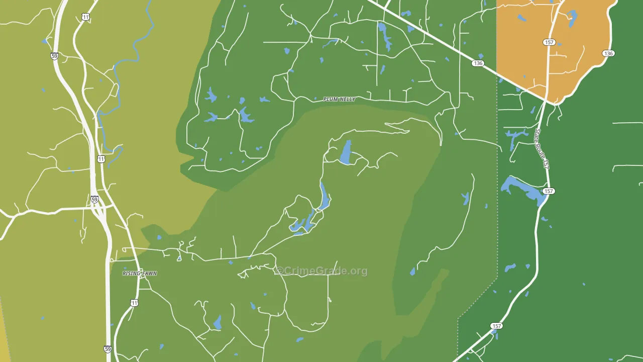 Hinkles, GA Map of Assault Rates