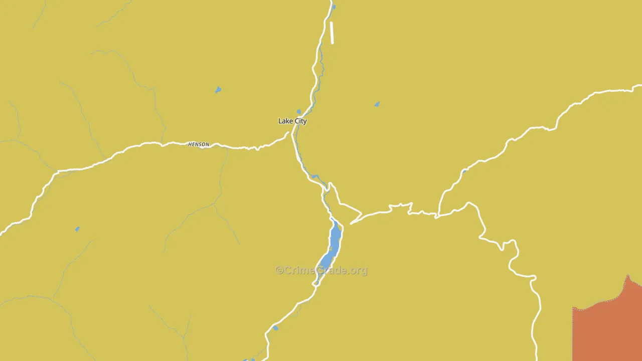 Hinsdale County, CO Map of Assault Rates