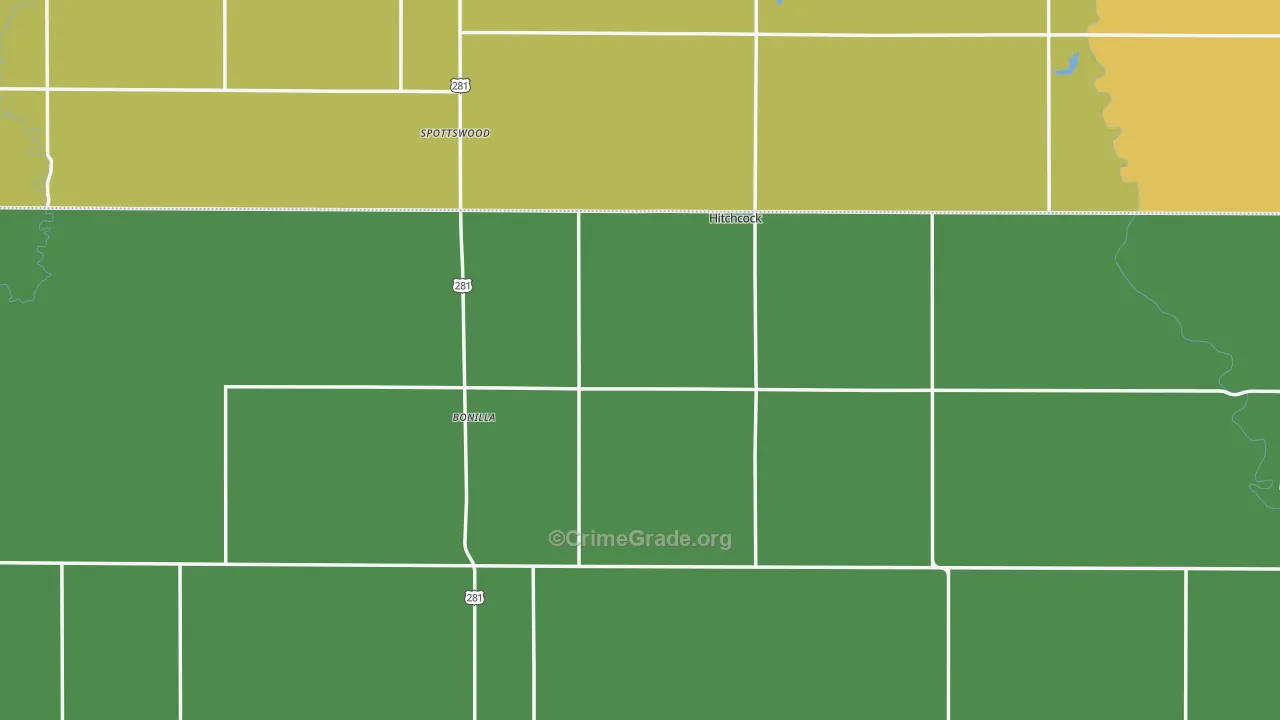 Hitchcock, SD Map of Assault Rates