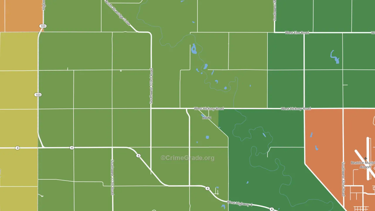 Hoag, NE Map of Assault Rates