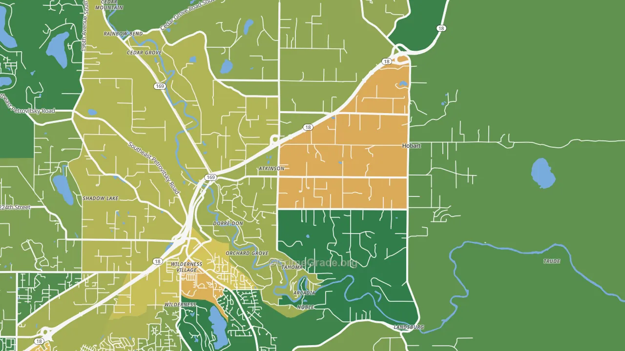 Hobart, WA Map of Assault Rates