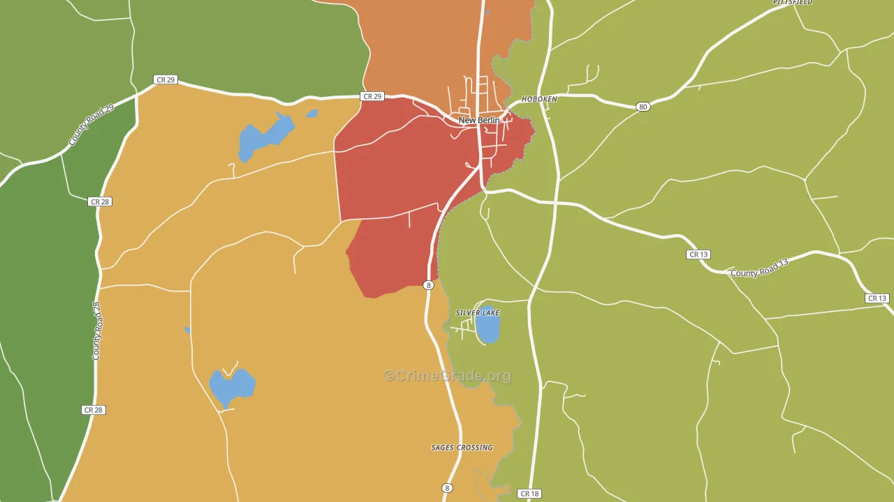 Hoboken, NY Map of Assault Rates