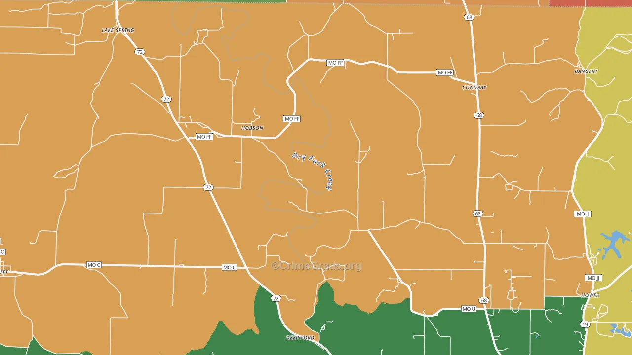 Hobson, MO Map of Assault Rates