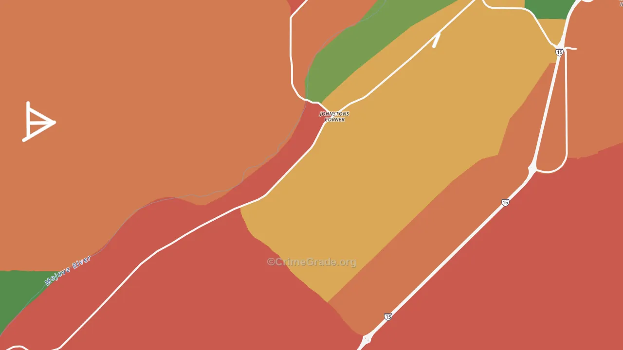 Hodge, CA Map of Assault Rates