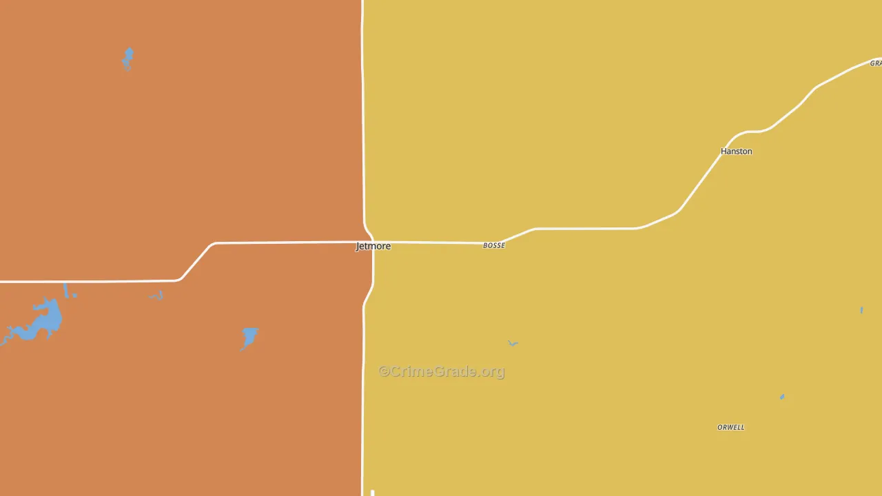 Hodgeman County, KS Map of Assault Rates